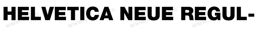 HELVETICA NEUE REGUL字体转换